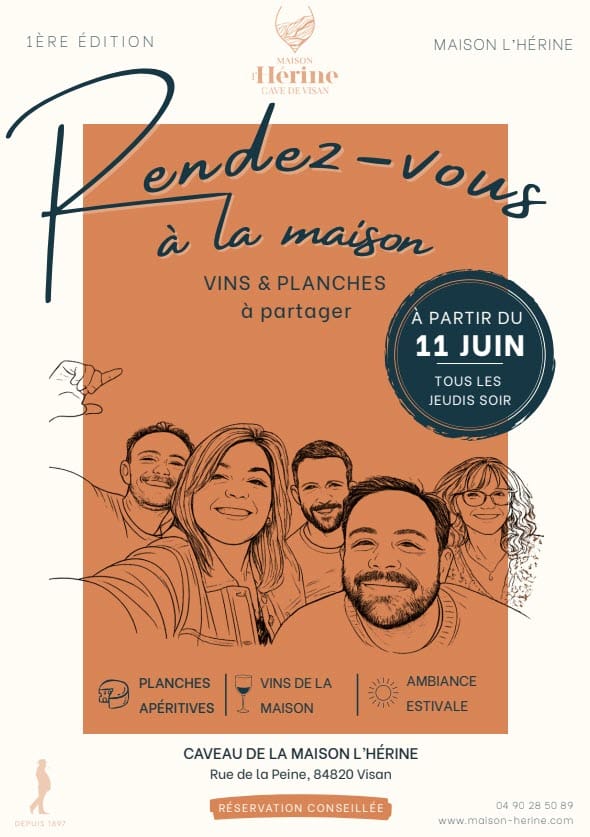 Rendez-vous à la Maison — Les soirées estivales de la Maison L&rsquo;Hérine sont de retour !