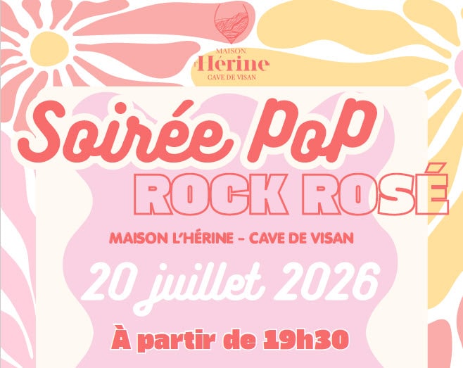 Soirée Pop Rock Rosé le 20 Juillet 2026